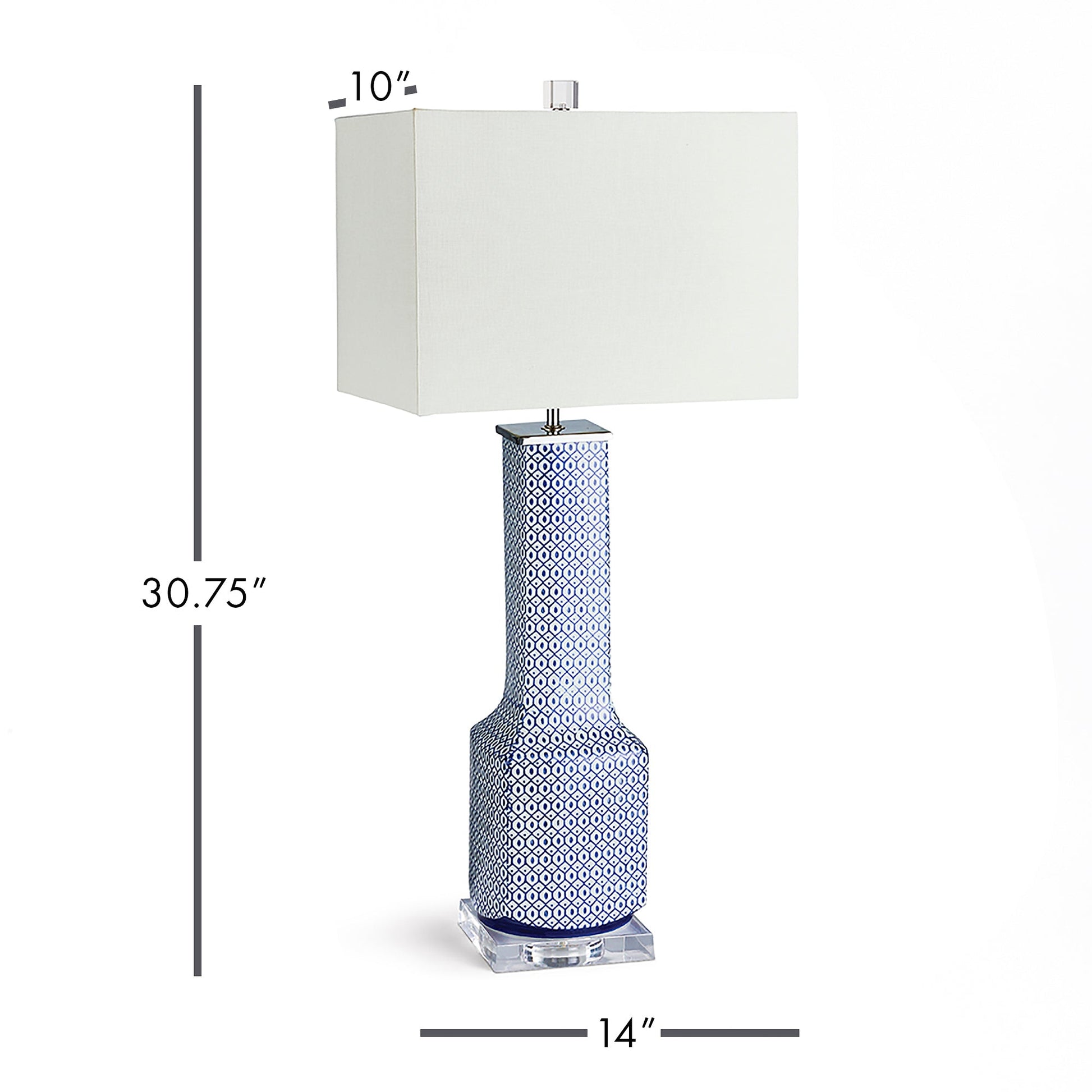 Enhance any transitional space with this beautiful table lamp that features a unique design and elegant texture. The ceramic base adds sophistication while the linen shade provides a soft, warm glow. This stunning piece is the perfect addition to elevate the style of any room, with its timeless Asian theme.