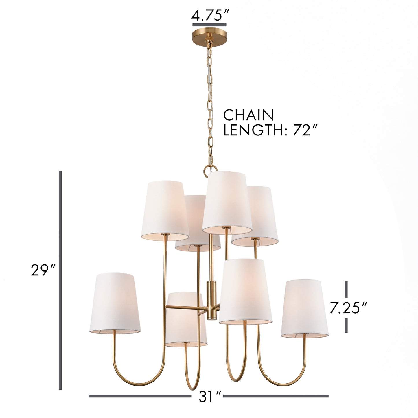 Chandelier dimensions