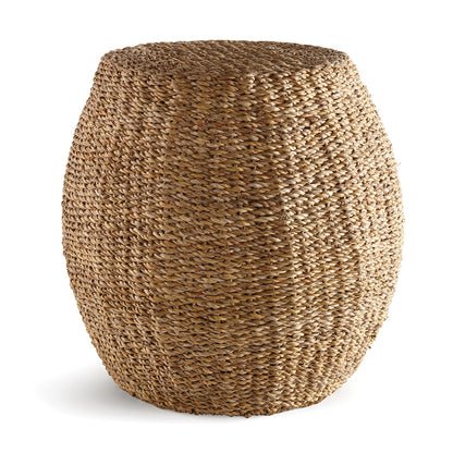 Seagrass Hourglass Pouf