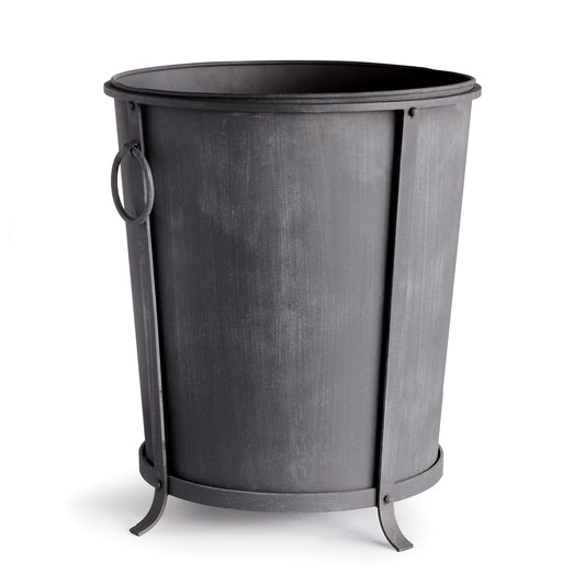 With a finish reminiscent of an aged European zinc, this handsome planter is made to maintain the original tone & texture over time, even when exposed to the elements. Removable liner has a drain hole fitted with plug, and scaled for large spaces, it is durable as well as beautiful. How brilliant!