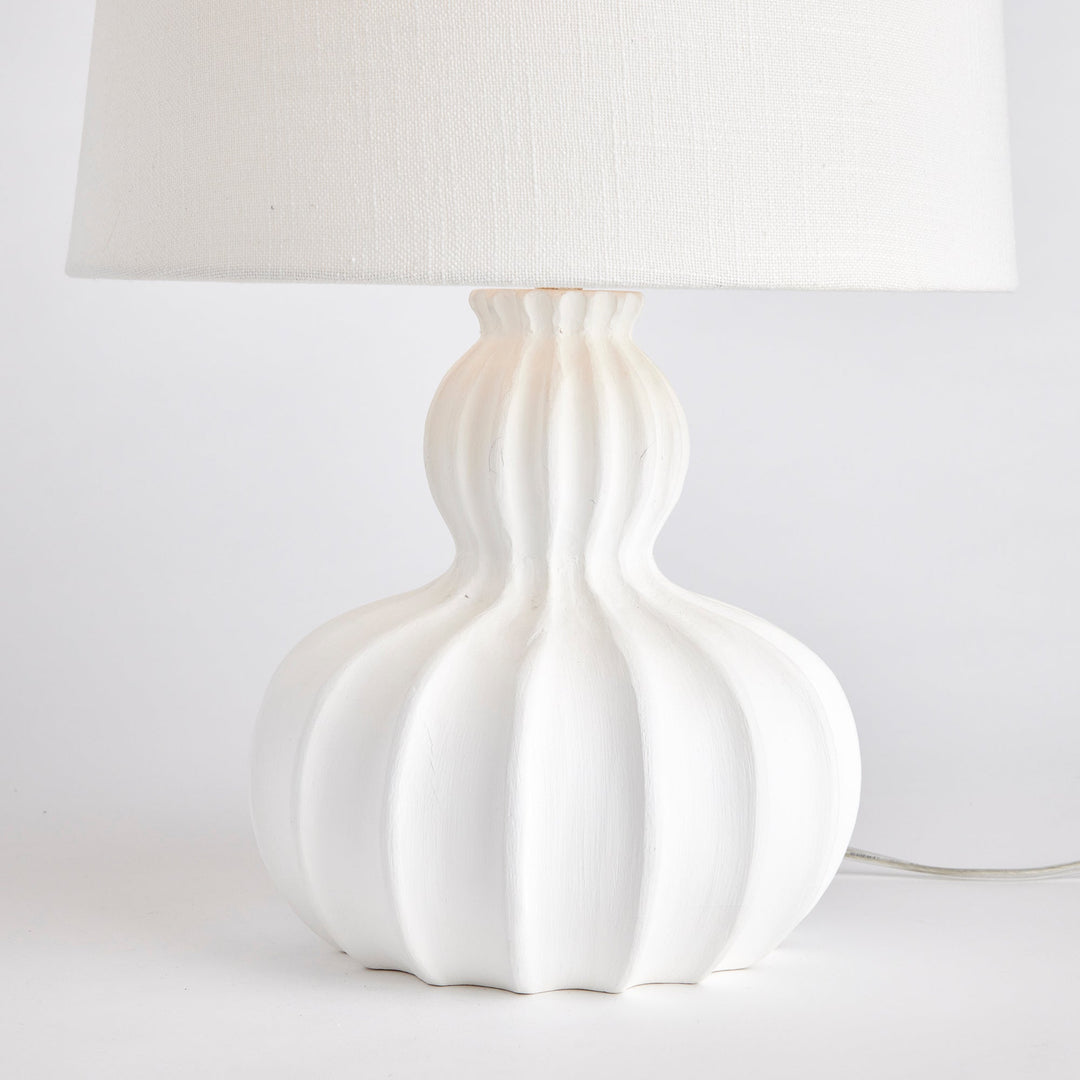 Tidewater White Wood Table Lamp