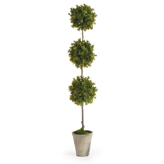 Barclay Butera, an esteemed designer, has crafted these exquisite yet delicate faux boxwoods that perfectly capture the beloved profile of traditional boxwood plants. These meticulously designed Barclay Butera faux boxwood topiaries offer timeless elegance and lifelike realism for both avid boxwood enthusiasts and those seeking to enhance their home decor.