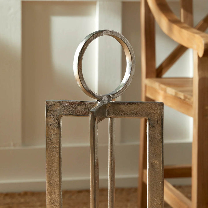 Asola Silver Hurricane Lantern Small - Delamere Design