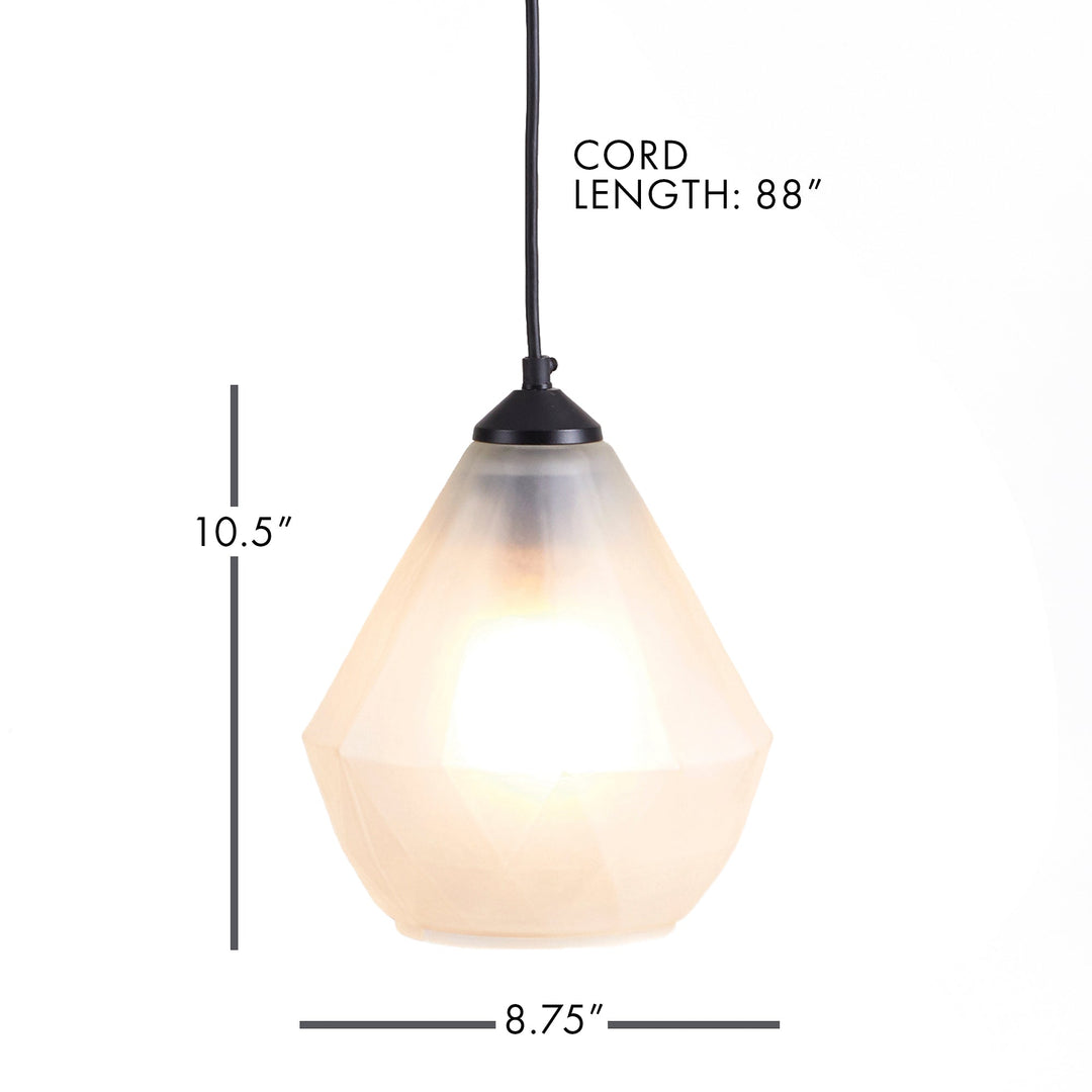 Bronze Finish Island Pendant Light with Matte Glass