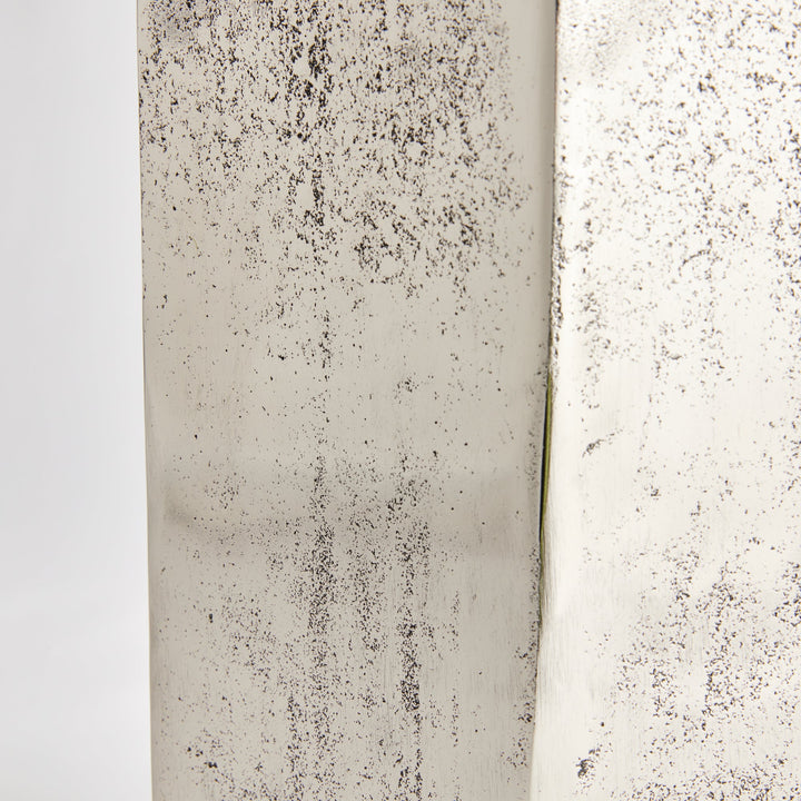 Ameer Silver Accent Stool