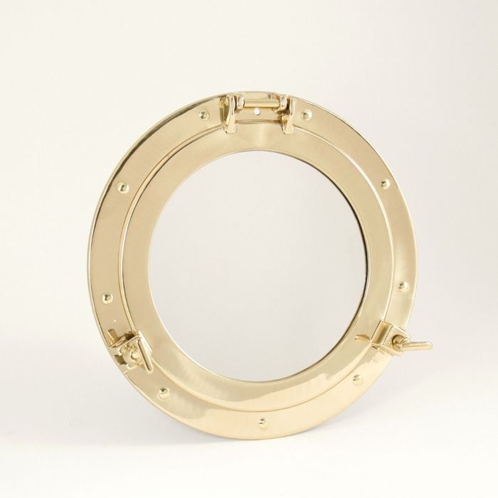 Brass Nautical Porthole Mirror