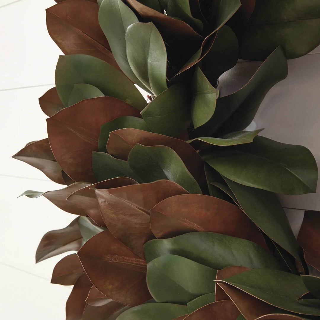 Grand Magnolia Leaf Wreath 30"