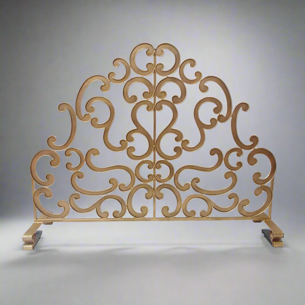 Antique Gold Decorative Fire Screen