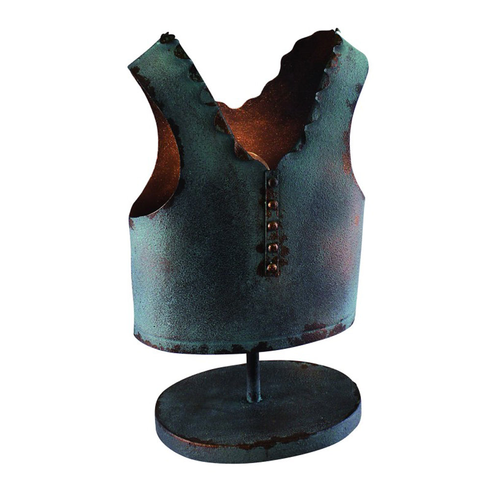 Unique Vest Lamp in Distressed Faux Copper