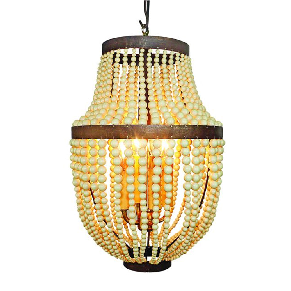 Elevate your living area or living room with our stunning Creme Bead Iron Chandelier. The unique design boasts a creme bead finish and is crafted from durable iron. With 4 lights, this pendant chandelier will provide the perfect amount of light for any space.