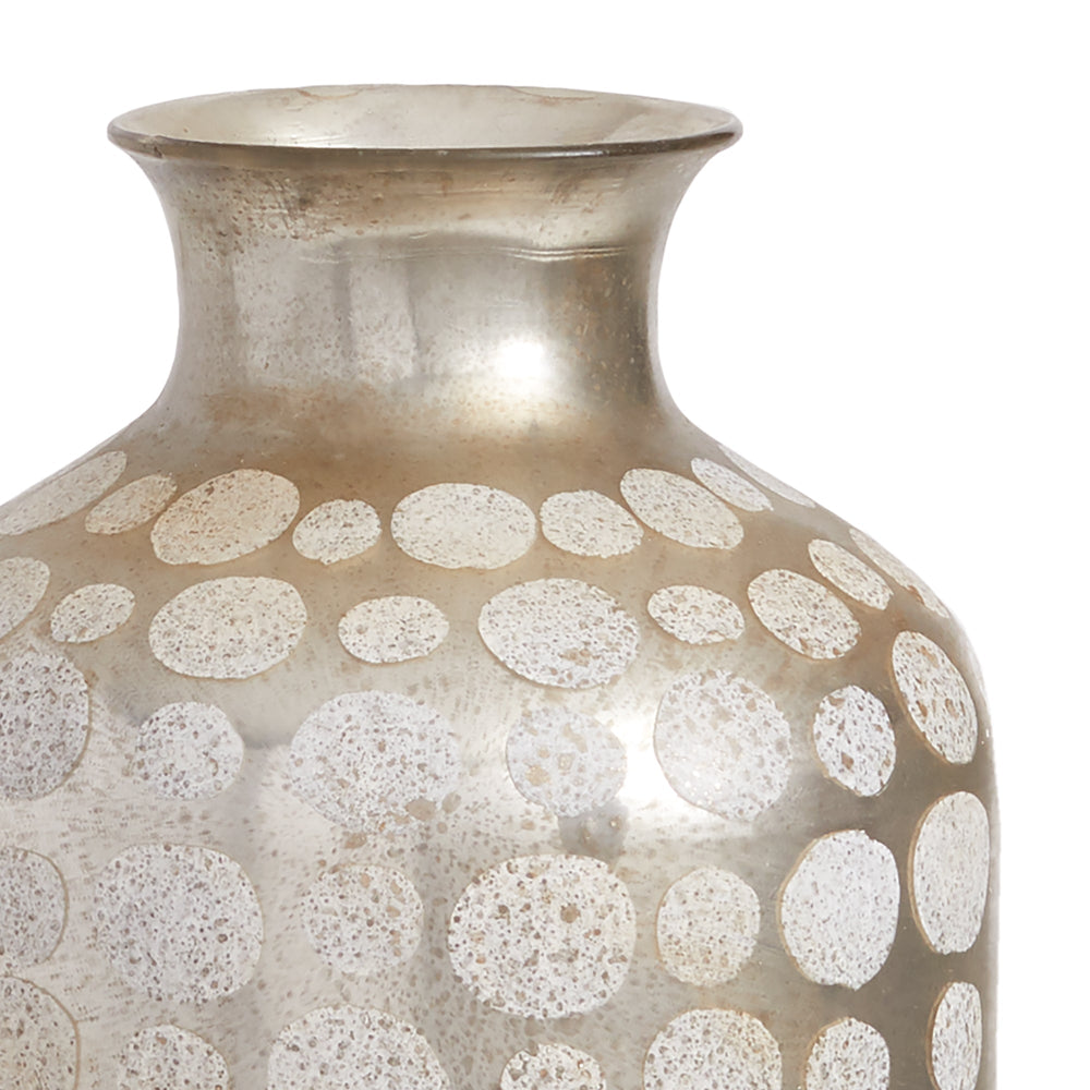 Large Antiqued Mercury Glass Vase – Vintage Statement Piece