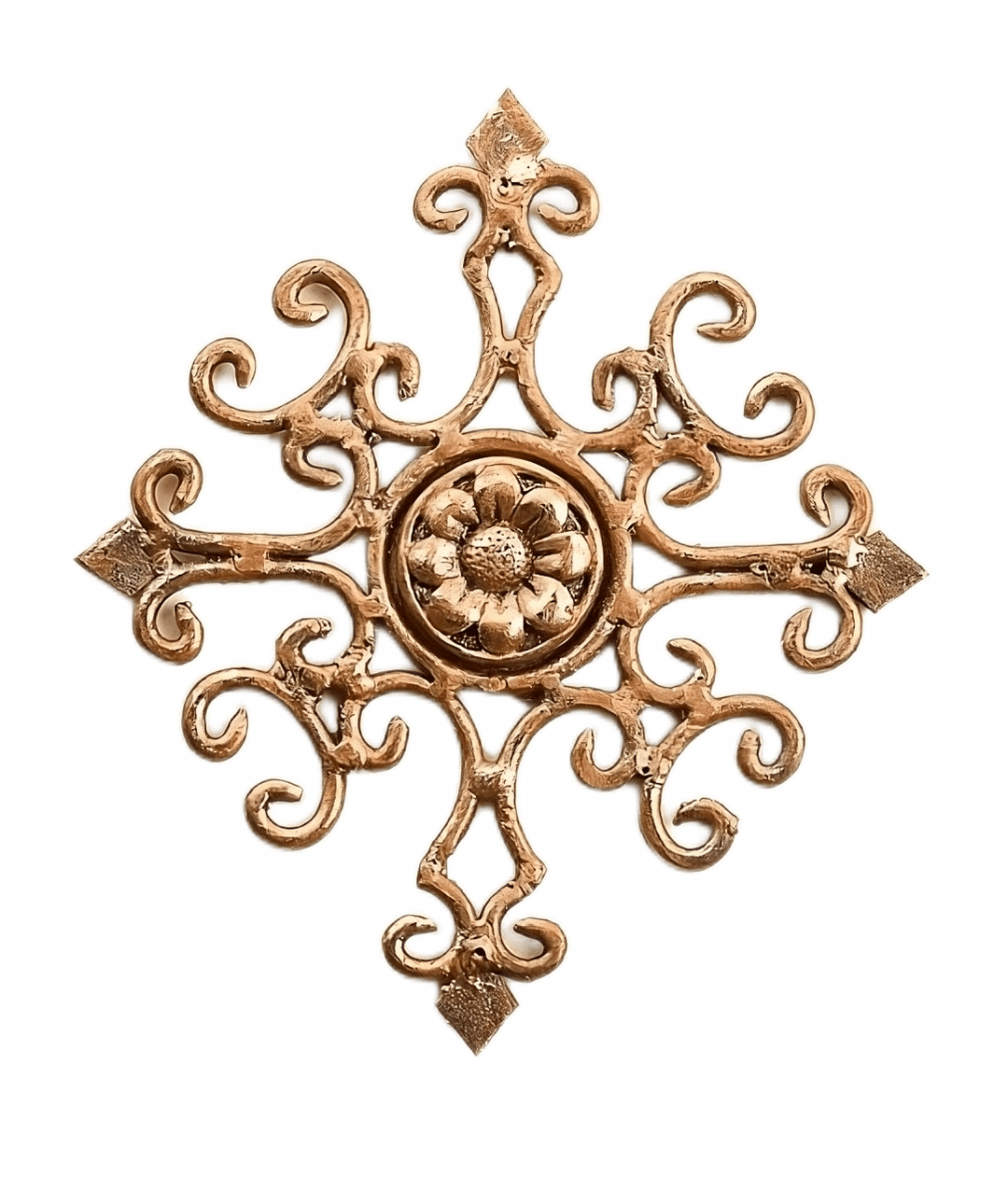 Italian Gold Wall Plaque, Gold and Brown