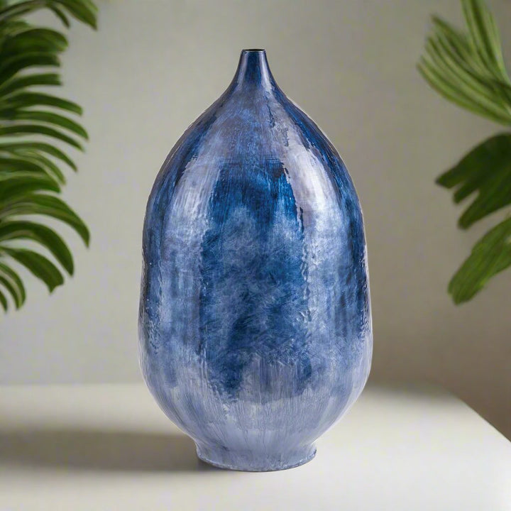 Neptune Blue Vase Tall