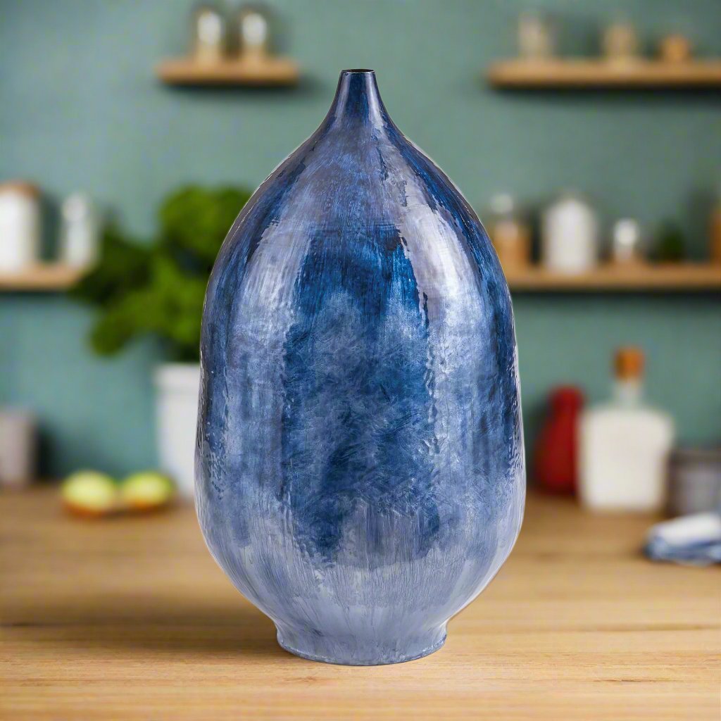 Neptune Blue Vase Tall
