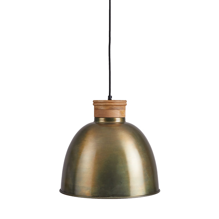 Zeke Pendant Light - Farmhouse Wood & Metal Design