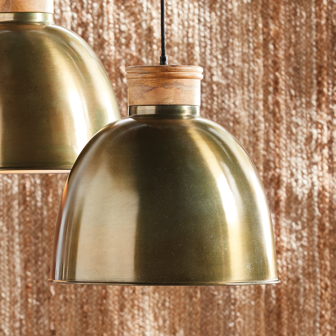 Zeke Pendant Light - Farmhouse Wood & Metal Design