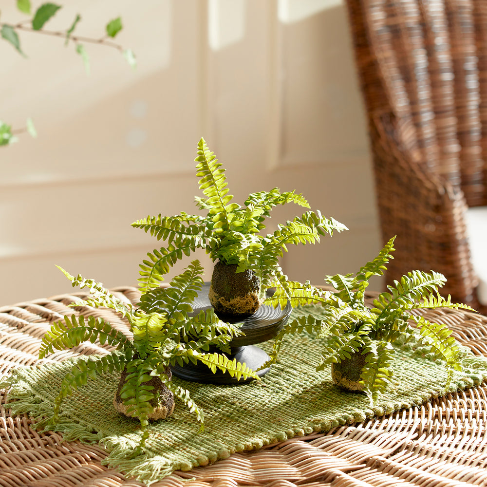 Artificial Flora Fern Drop-Ins, Set Of 3