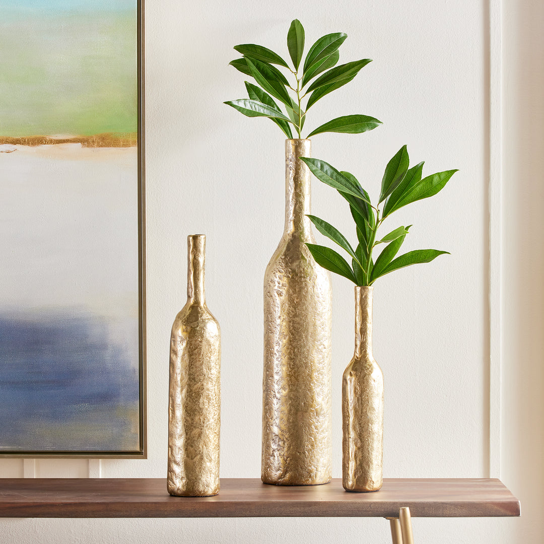 Sophia Tall Gold Vase, Small