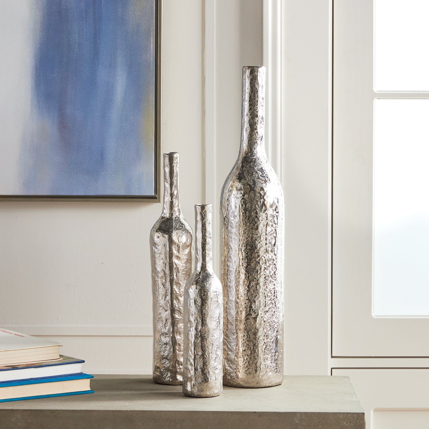 Sophia Tall Silver Vase, Large