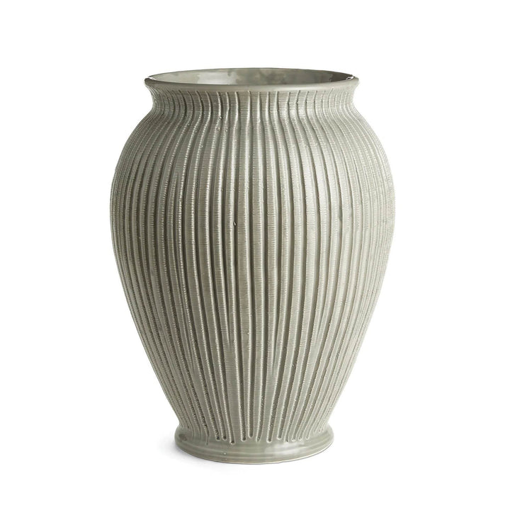 Textured vase on a white background