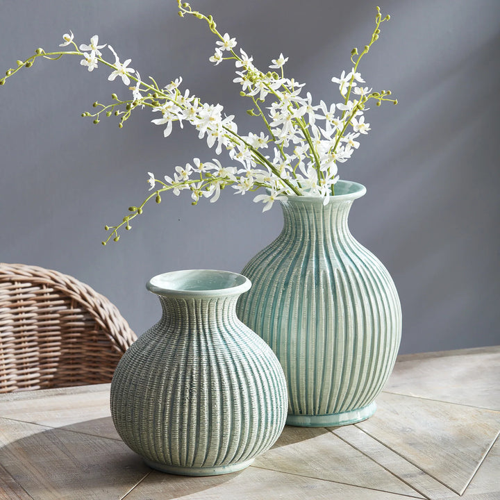 Graffio Celadon Vase