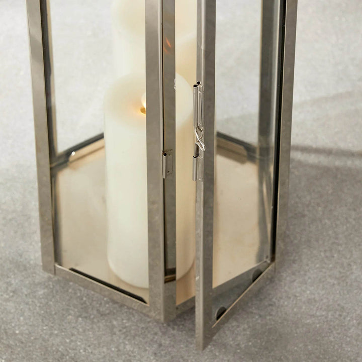 Dockside Stainless Steel Outdoor Lantern, Large