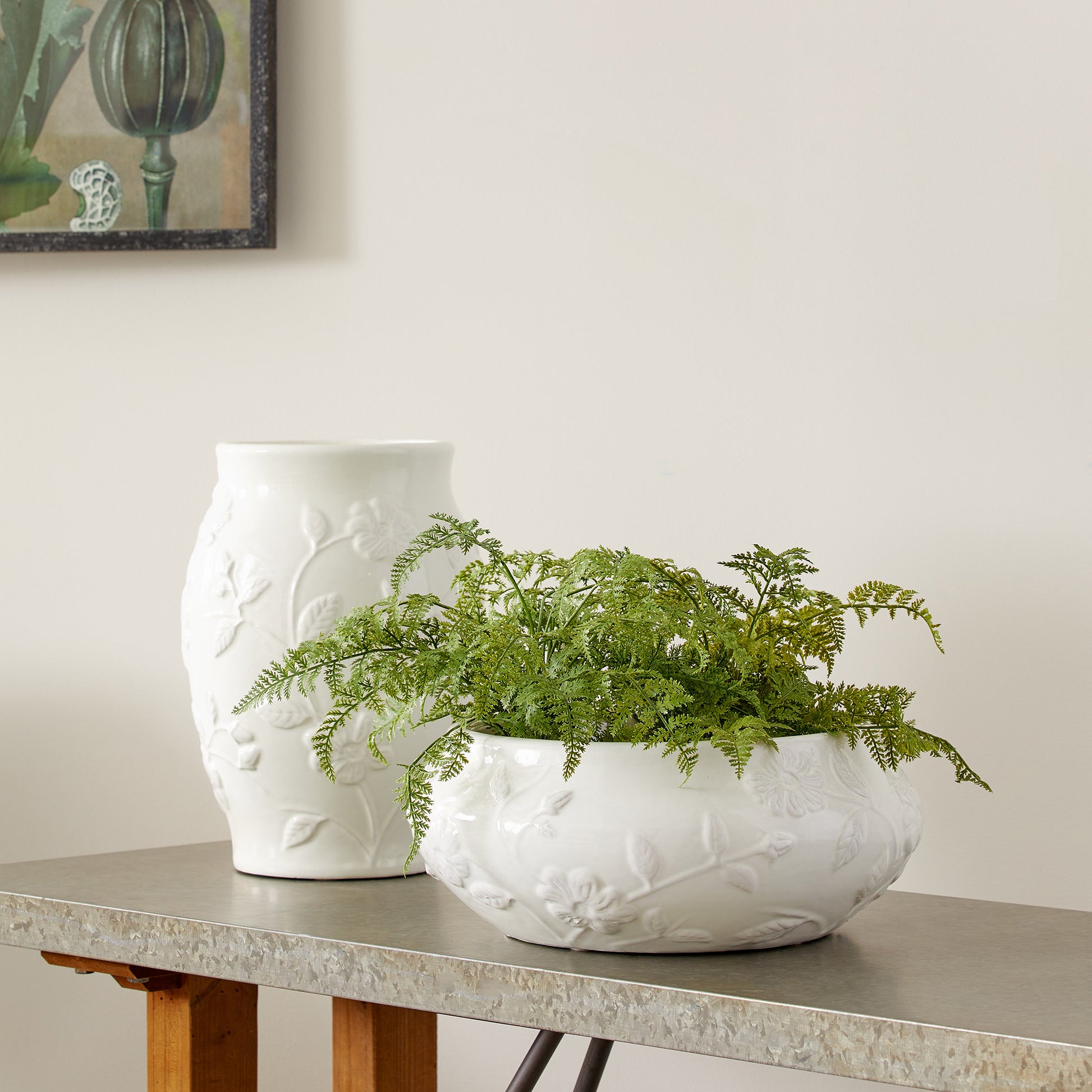 Blossom White Decorative Bowl