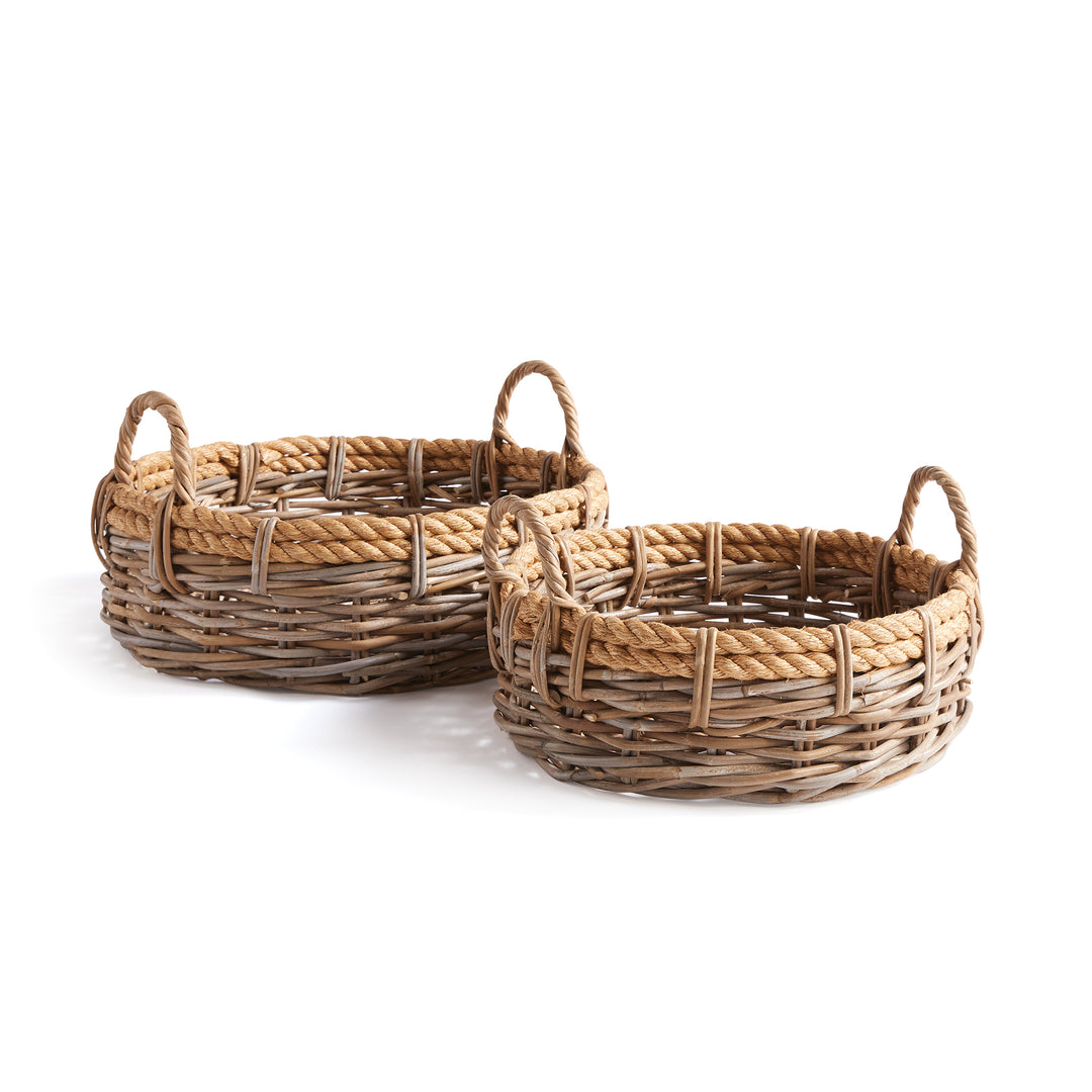 Sonoma Low Baskets, Set Of 2