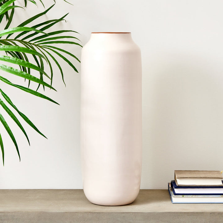 Chiara Beige Decorative Vase, Tall