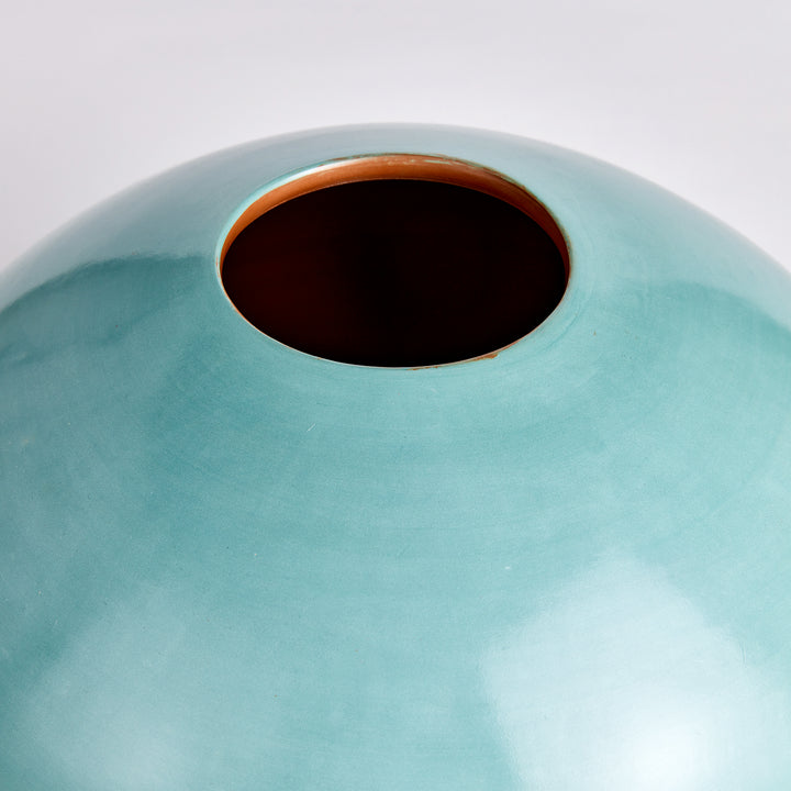 Pastel Blue Peruvian Vase - Short