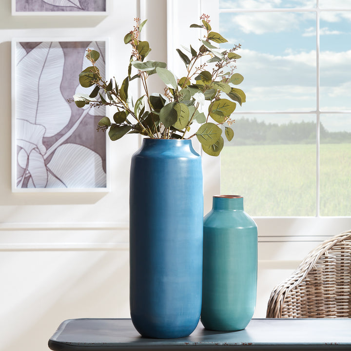 Chiara Pastel Blue Bottle Vase