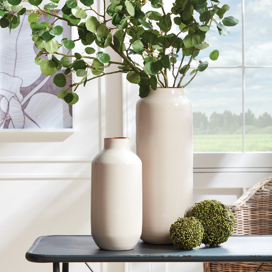 Chiara Beige Bottle Vase