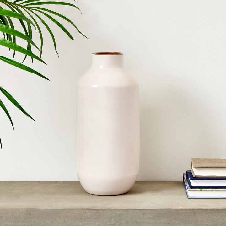 Chiara Beige Bottle Vase