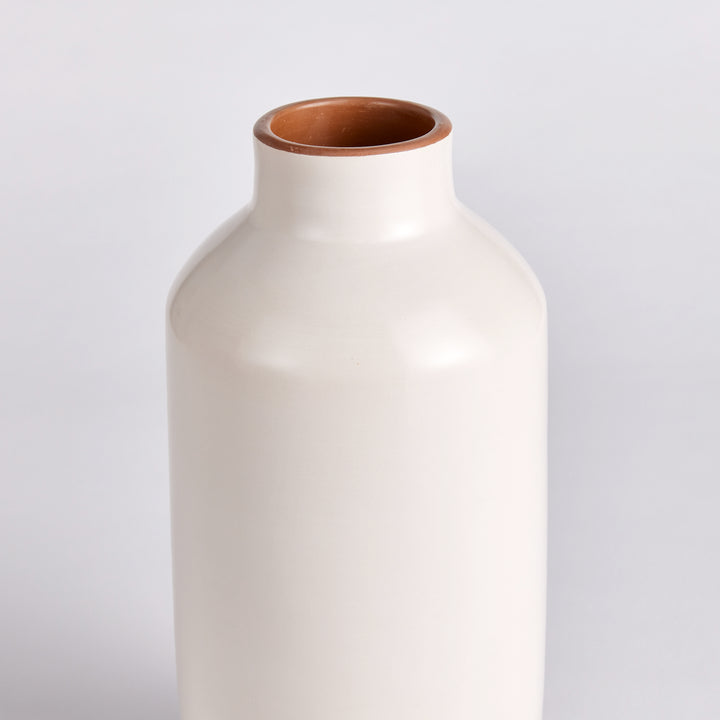 Chiara Beige Bottle Vase