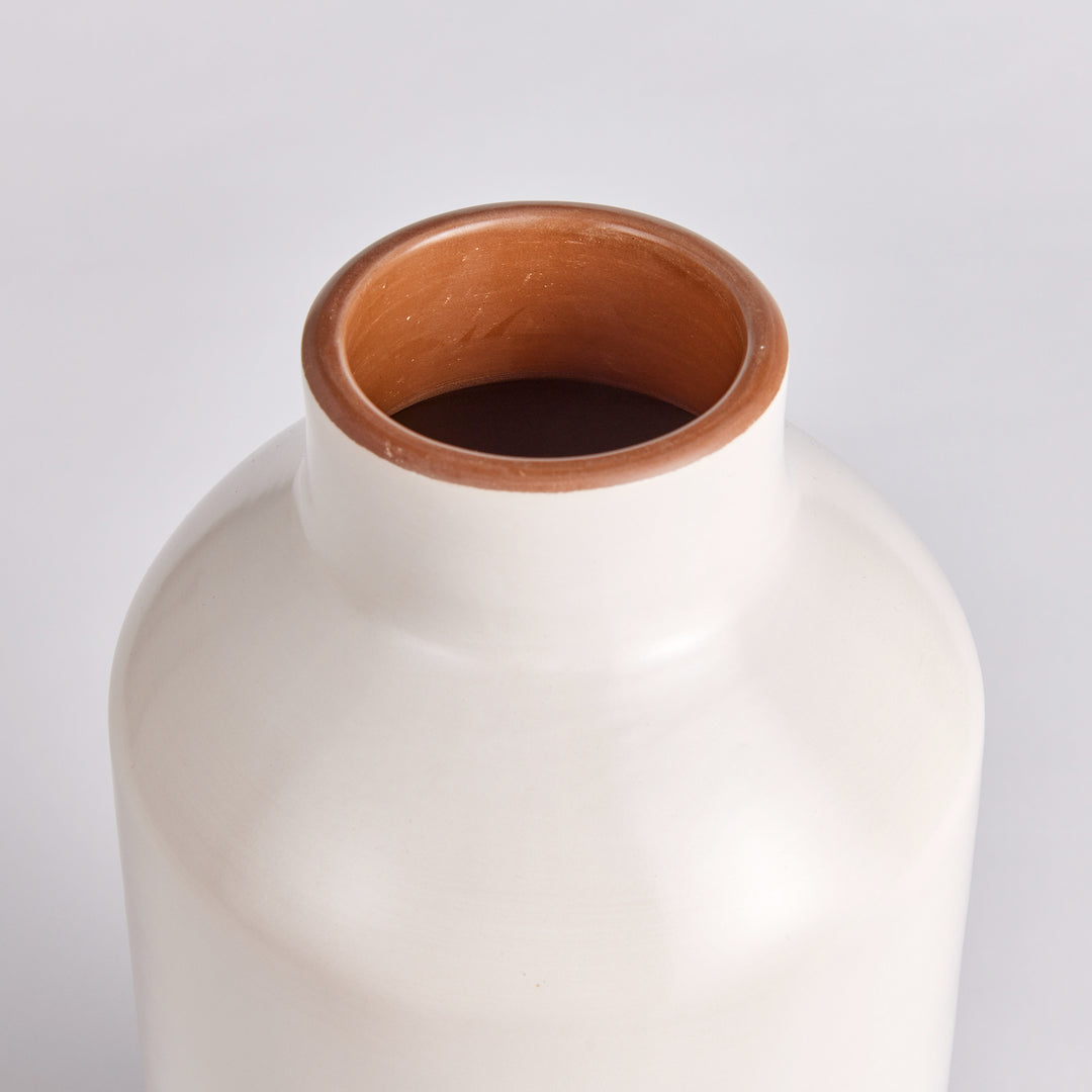 Chiara Beige Bottle Vase