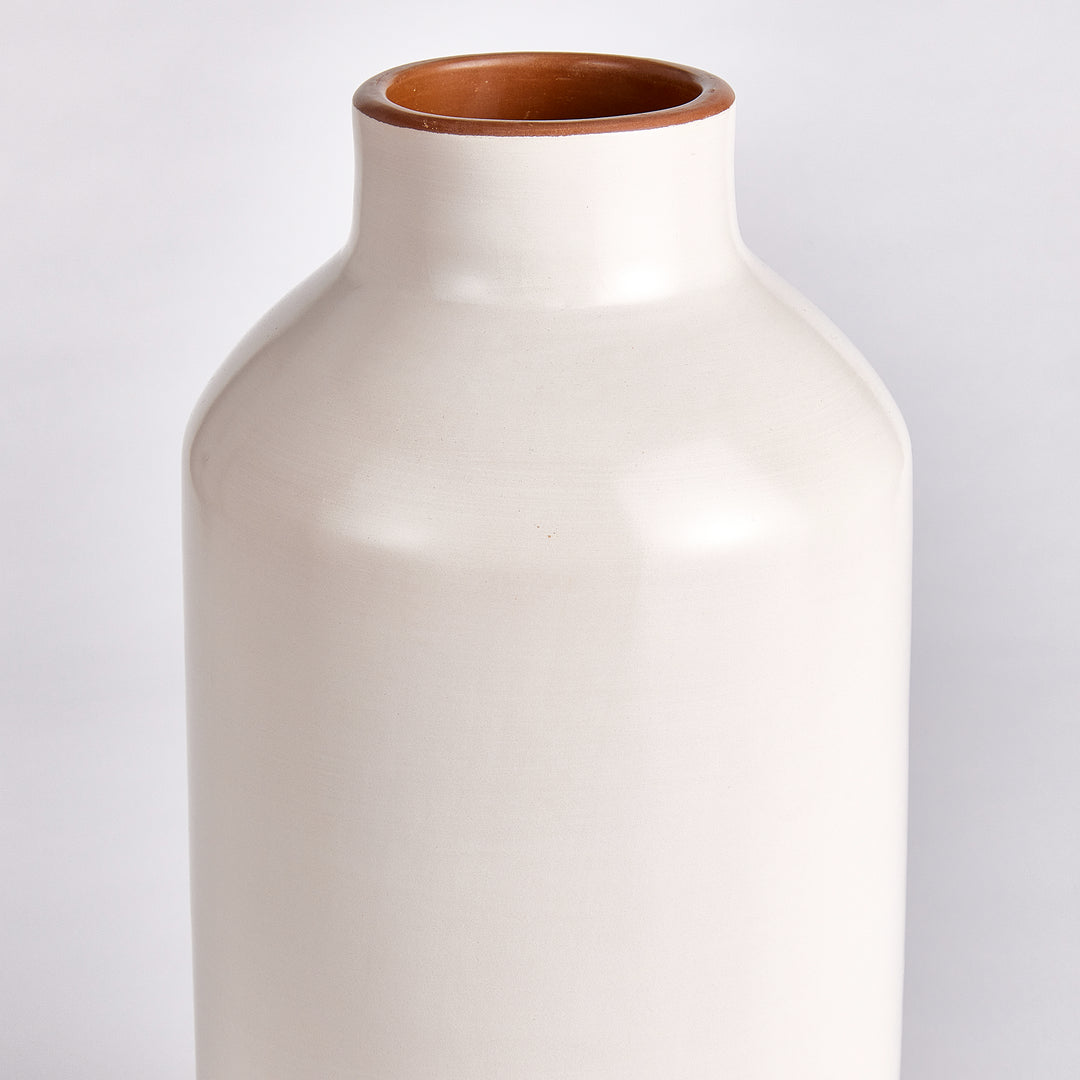 Chiara Beige Bottle Vase