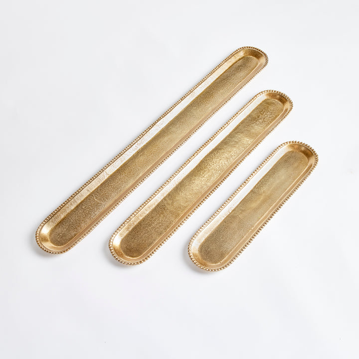 Long Narrow Decorative Trays, Set Of 3