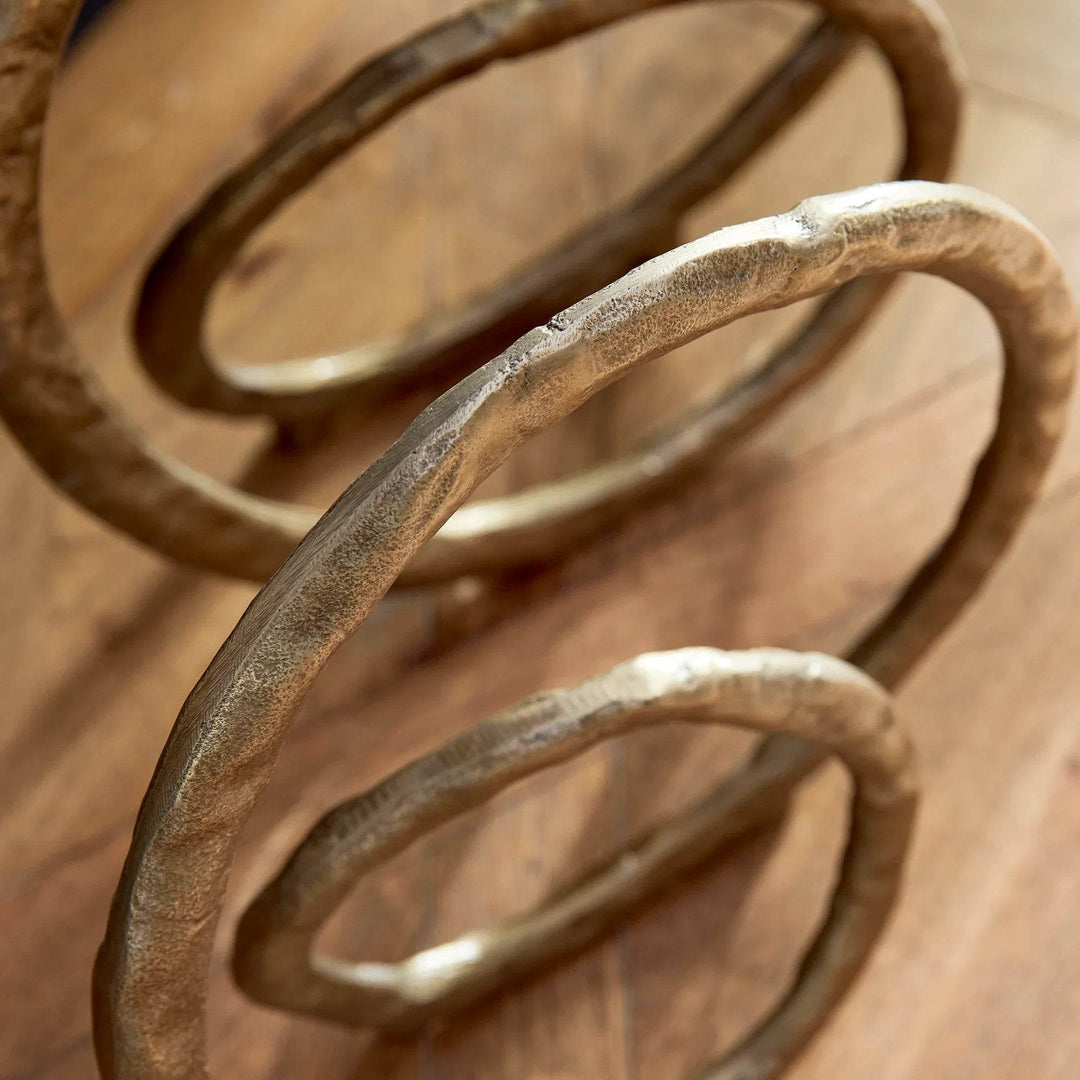 Modern Gold Ring Sculptures - Set of 2