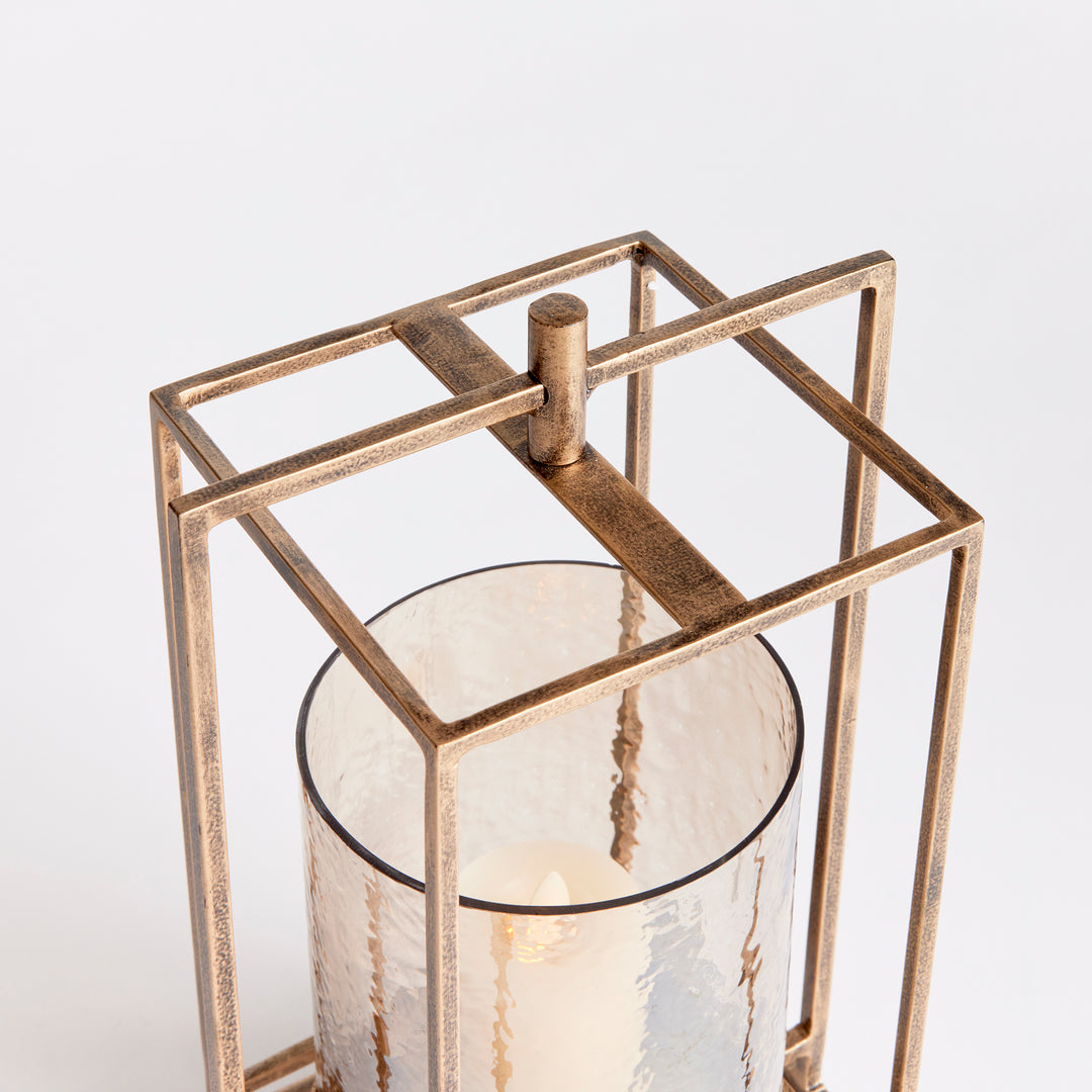 Modern Antique Gold Hurricane - Small 11.5"