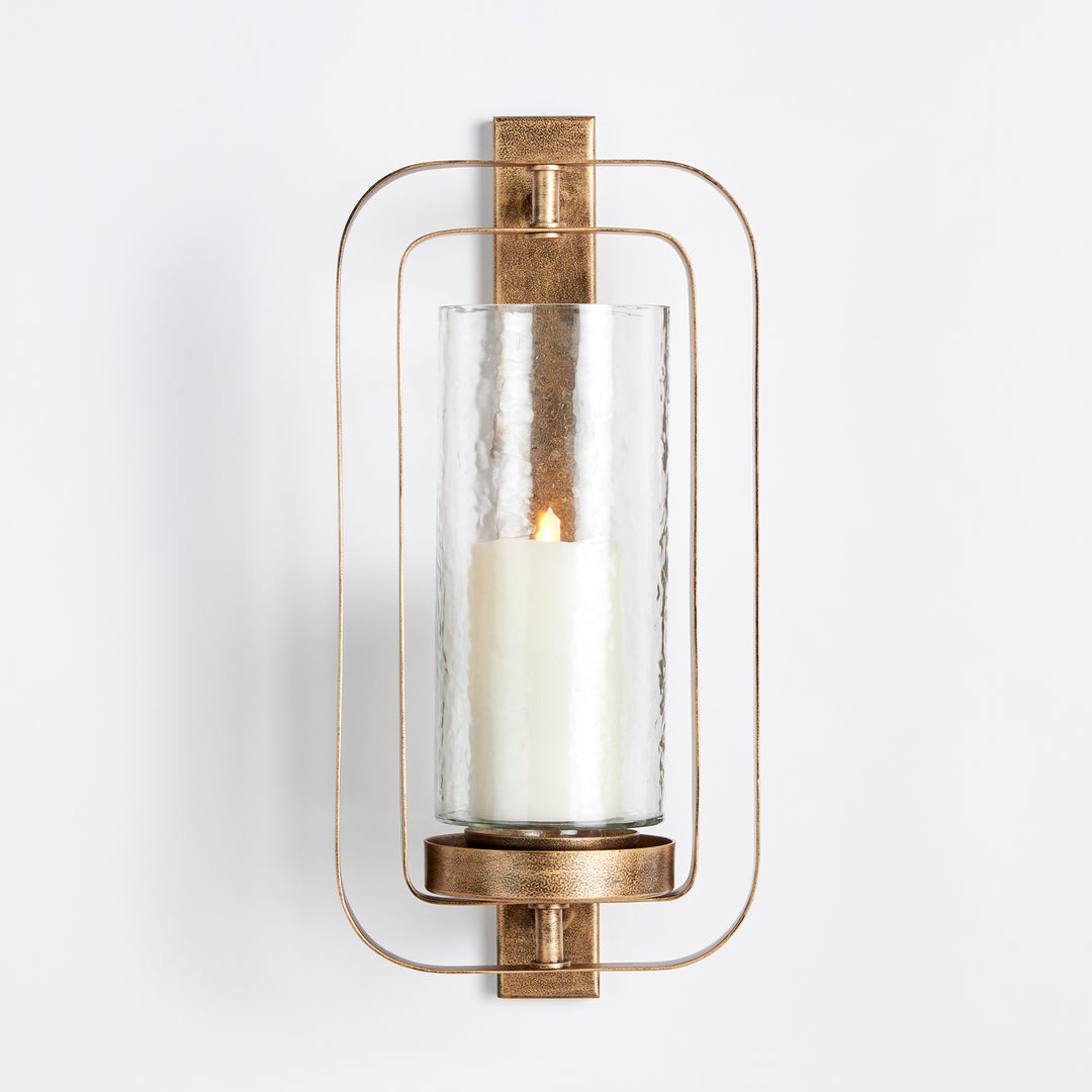 Gold Wall Hurricane Candleholder