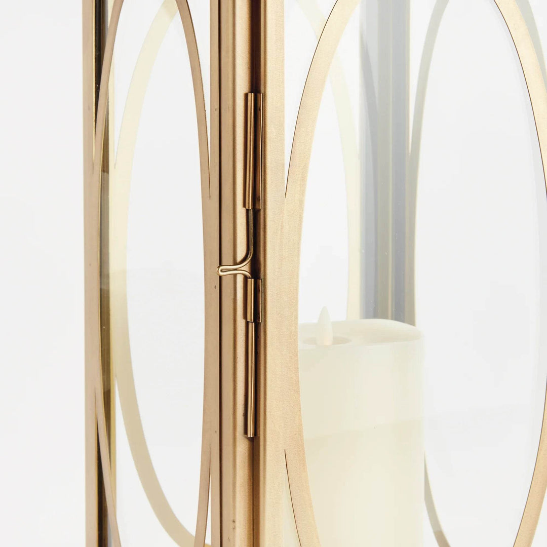 Small Brass Colonial Lantern - Classic Candle Holder