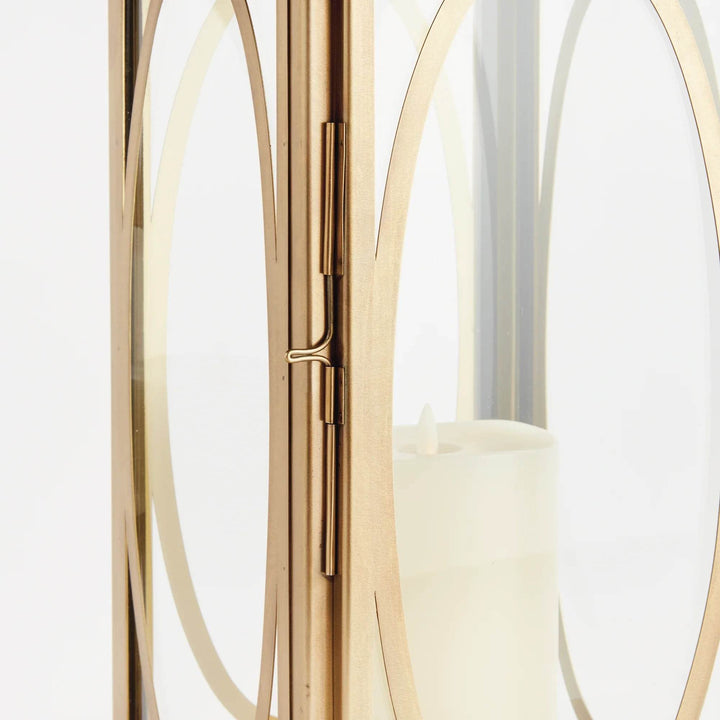 Small Brass Colonial Lantern - Classic Candle Holder