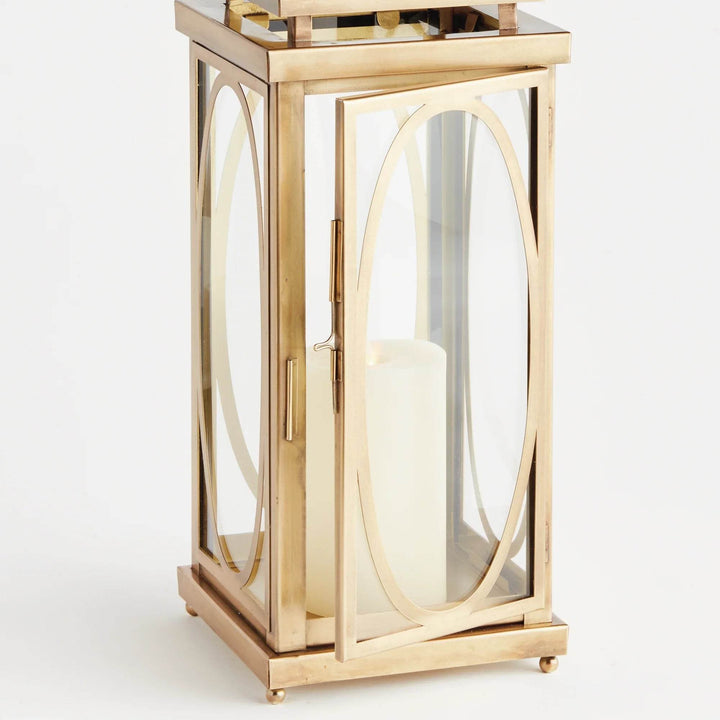 Small Brass Colonial Lantern - Classic Candle Holder