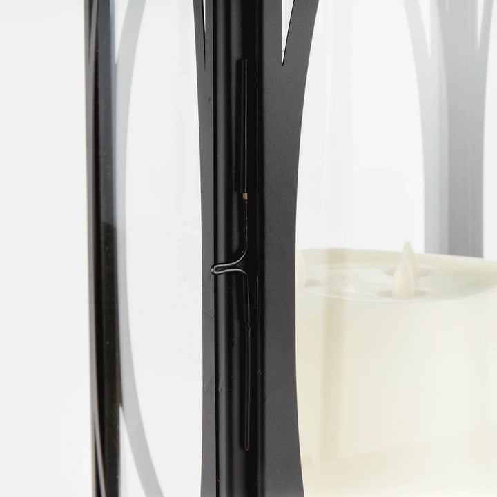 Indoor Colonial Lantern Candleholder Large, Black