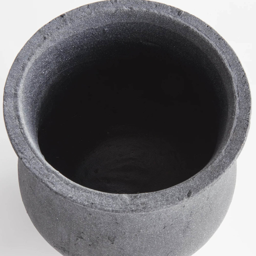 Rustic Terracotta Vase with Aged Finish Detailed Closeup 