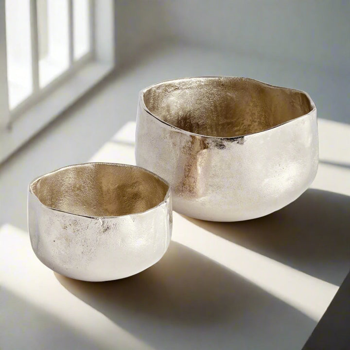 Silver Metallic Cachepots