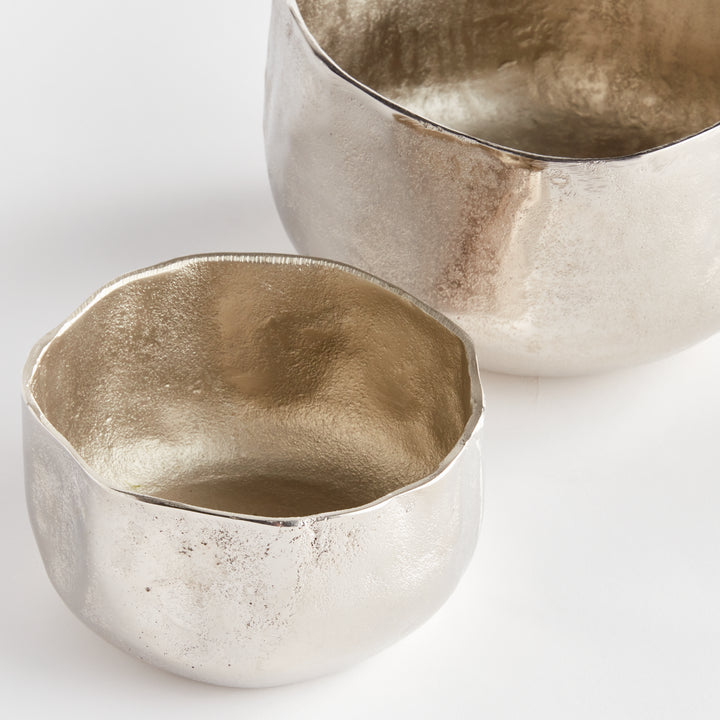 Silver Metallic Cachepots