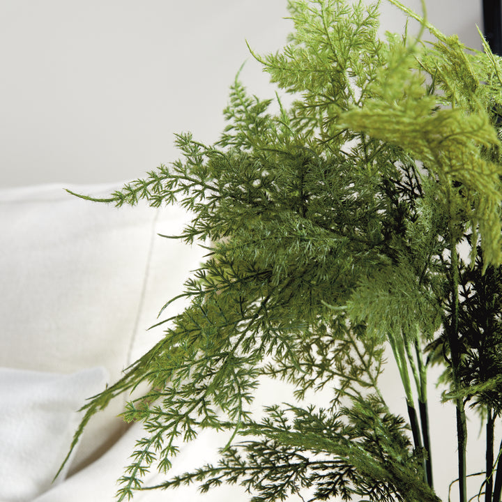 Realistic Plumosa Faux Fern Drop-In with Grower’s Pot