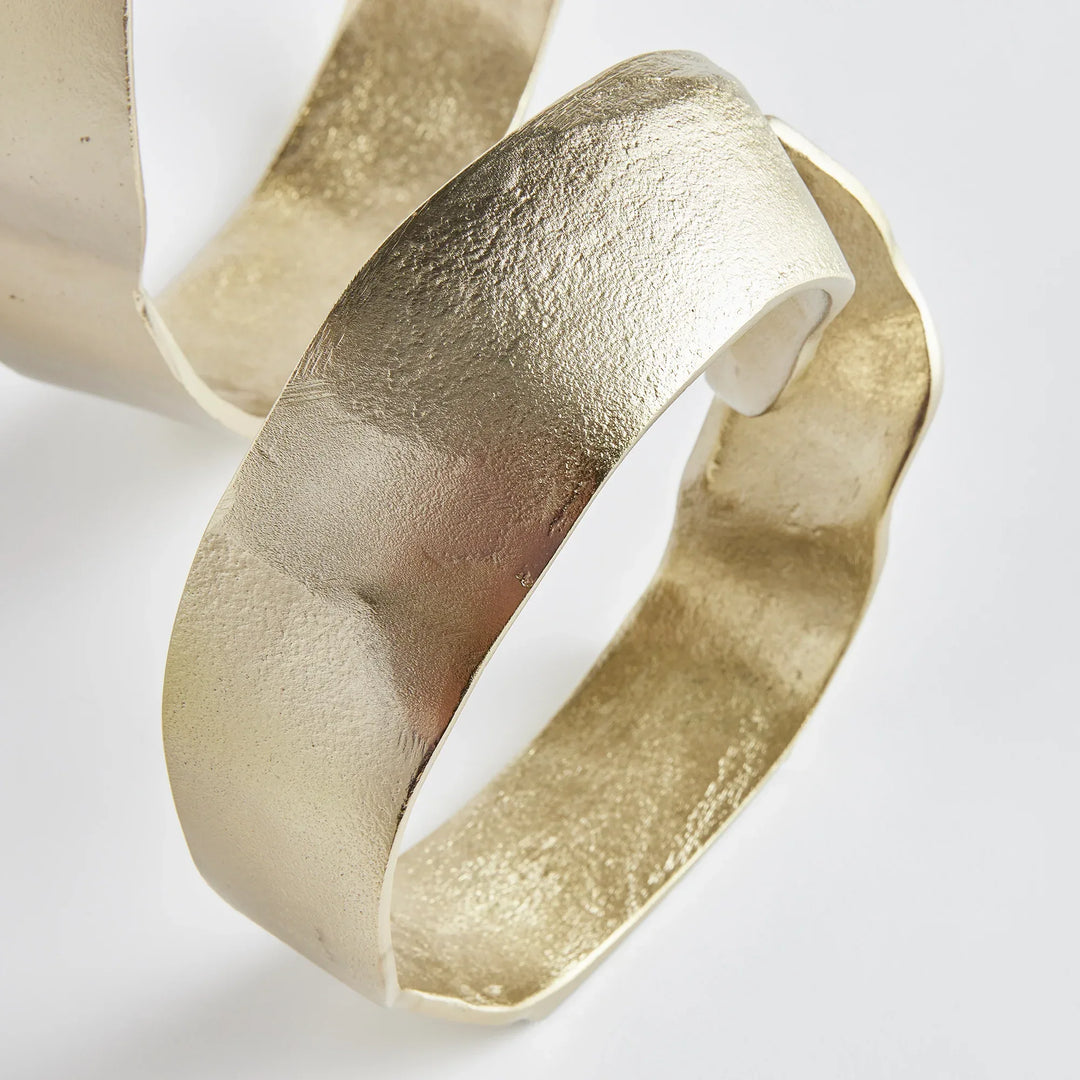 Abstract Gold Sculptures, Set Of 2