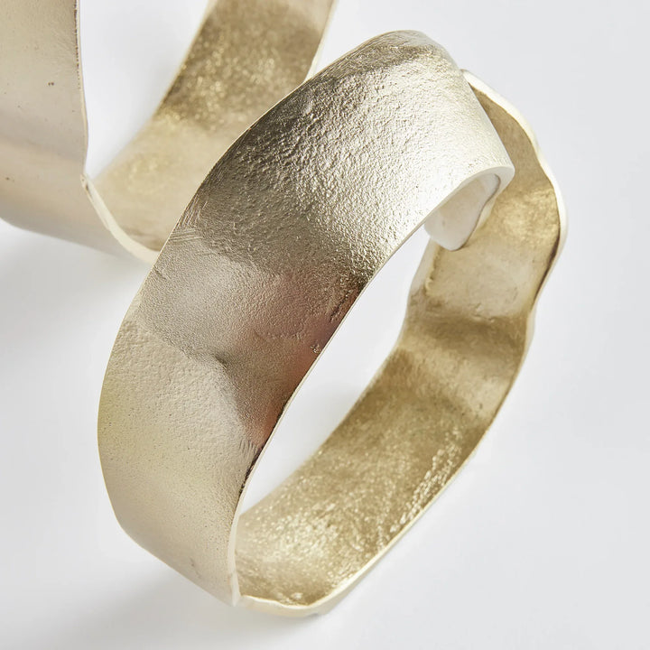 Abstract Gold Sculptures, Set Of 2
